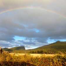 Rainbow over the Gnomon